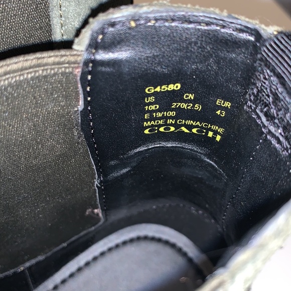 COACH Chelsea Leather Ankle Boot - Picture 4 of 9